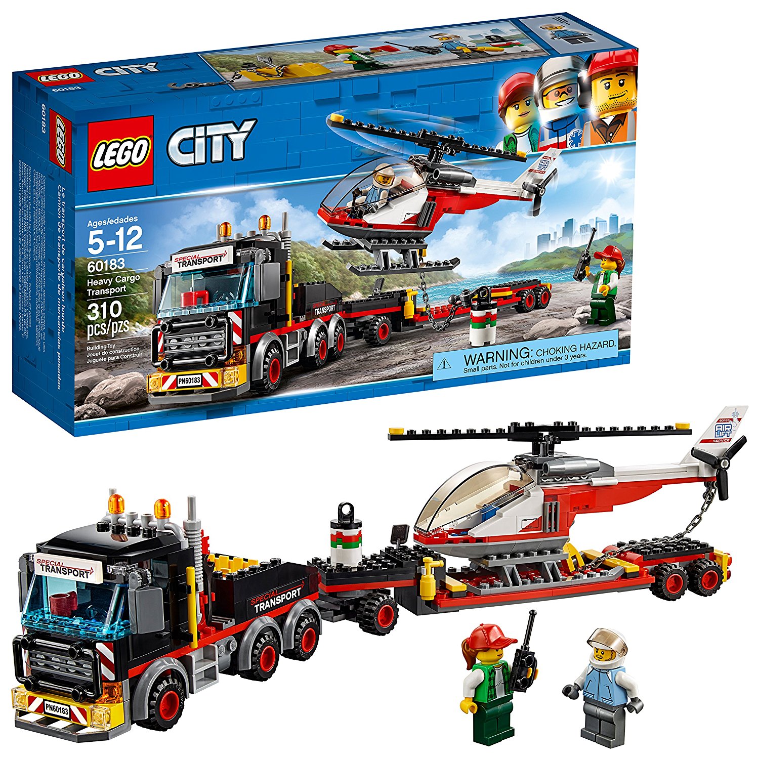 LEGO City Heavy Cargo Transport Building Kit (310 pcs)